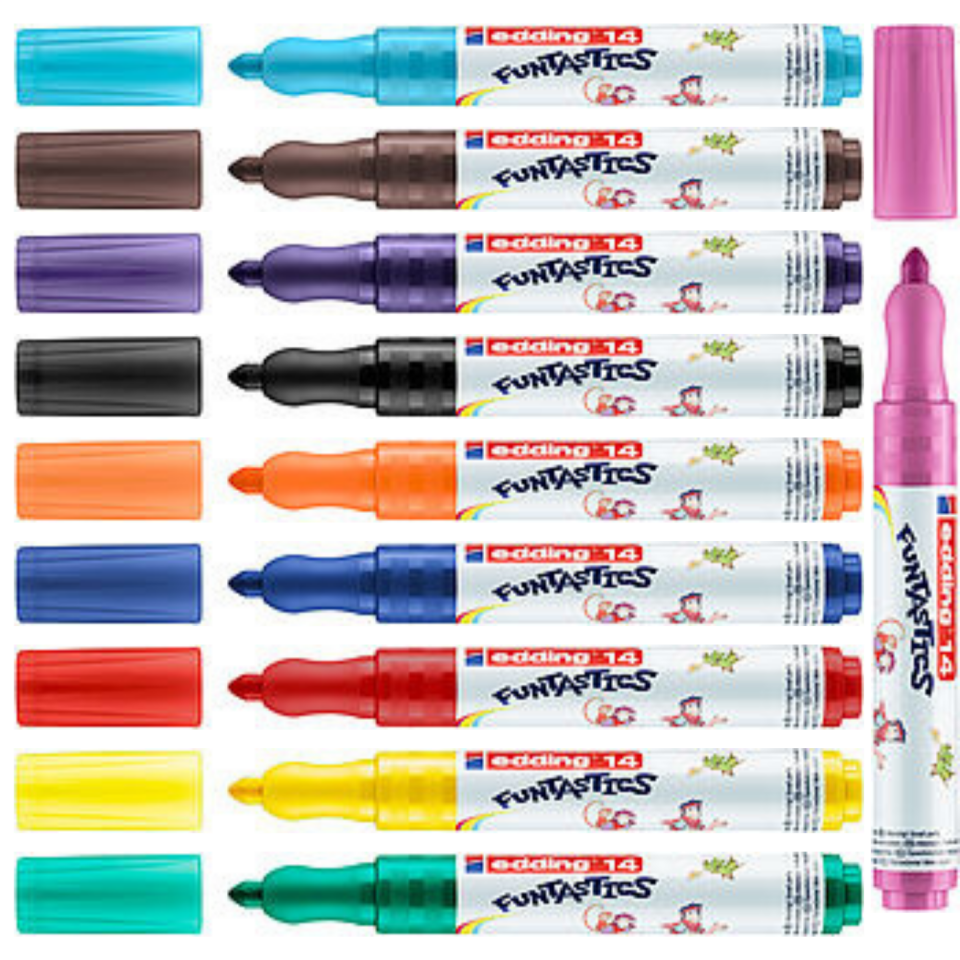 Edding Funtastics Keçeli Kalem 14/10  10'lu Kutu