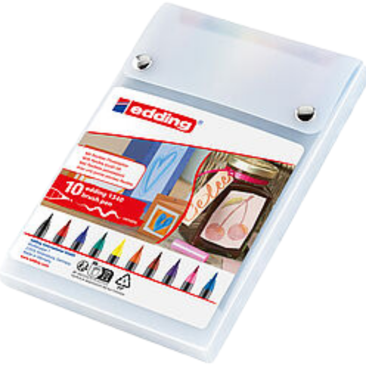 Edding E-1340 Fırça Uçlu Kalem Seti 10'lu