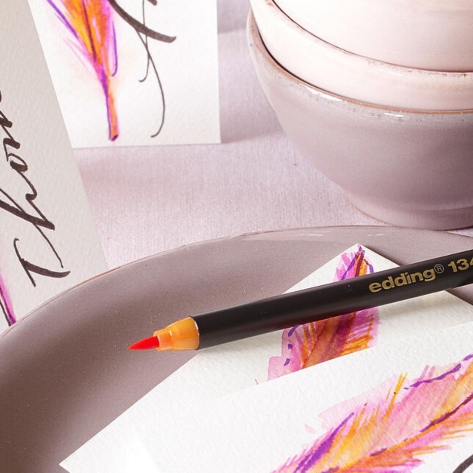 Edding E-1340 Fırça Uçlu Kalem Seti 10'lu