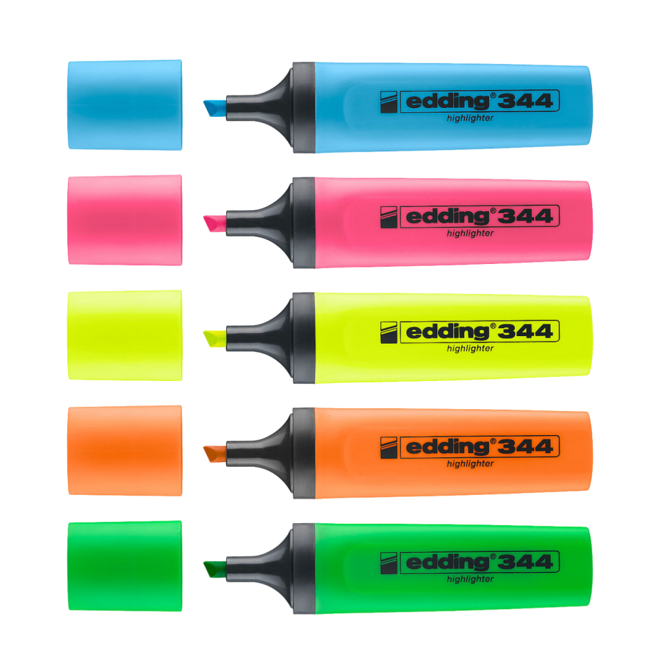 Edding Fosforlu Kalem Seti 344 5'li Doldurulabilir