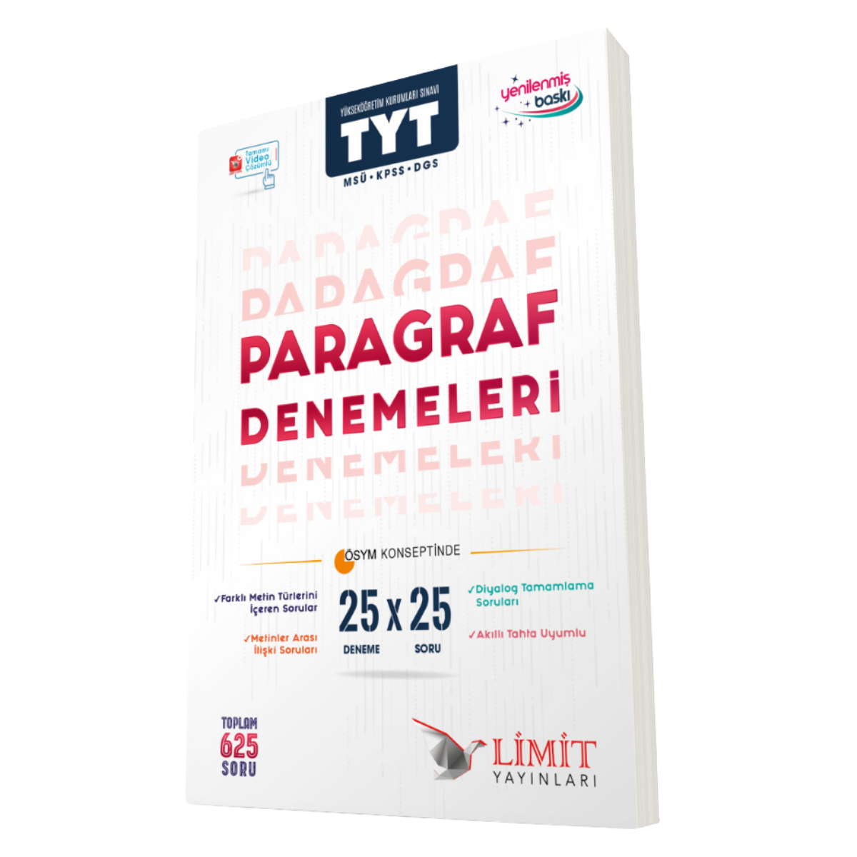Limit Yayınları TYT 25'li Paragraf Denemeleri