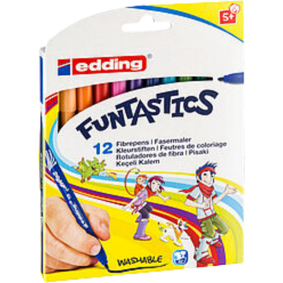 Edding Funtastics İnce Keçe Uçlu Kalem 12'li ED15