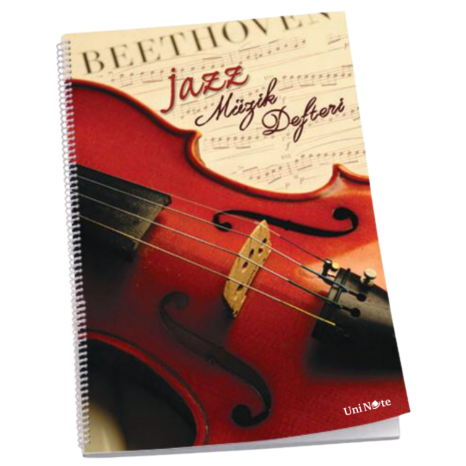UniNote 36000-04 Spiralli Jazz Müzik Defteri Pp Kapak 30Yp
