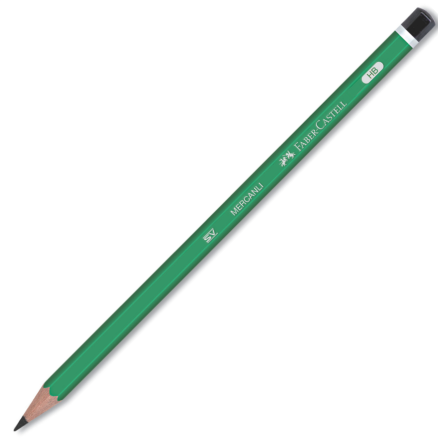 Faber-Castell Köşeli Mercanlı Kurşun Kalem 160000-02 Yeşil
