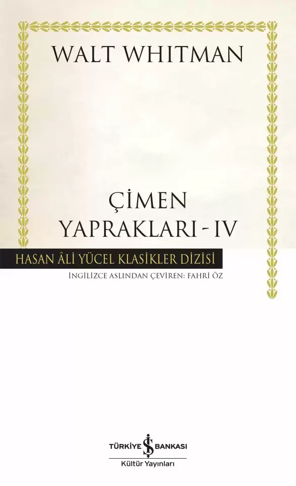 Çimen Yaprakları – IV - Ciltli