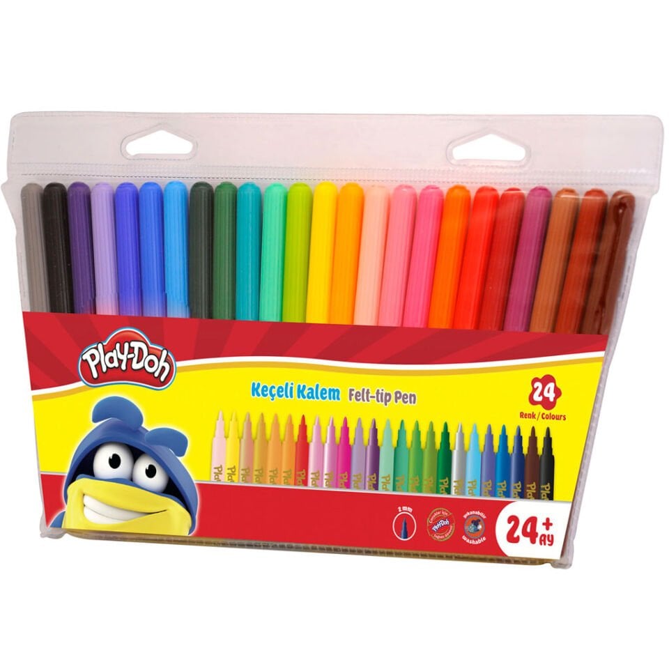 Play­Doh Play­Ke006 Keçeli Kalem  2mm  24  Renk