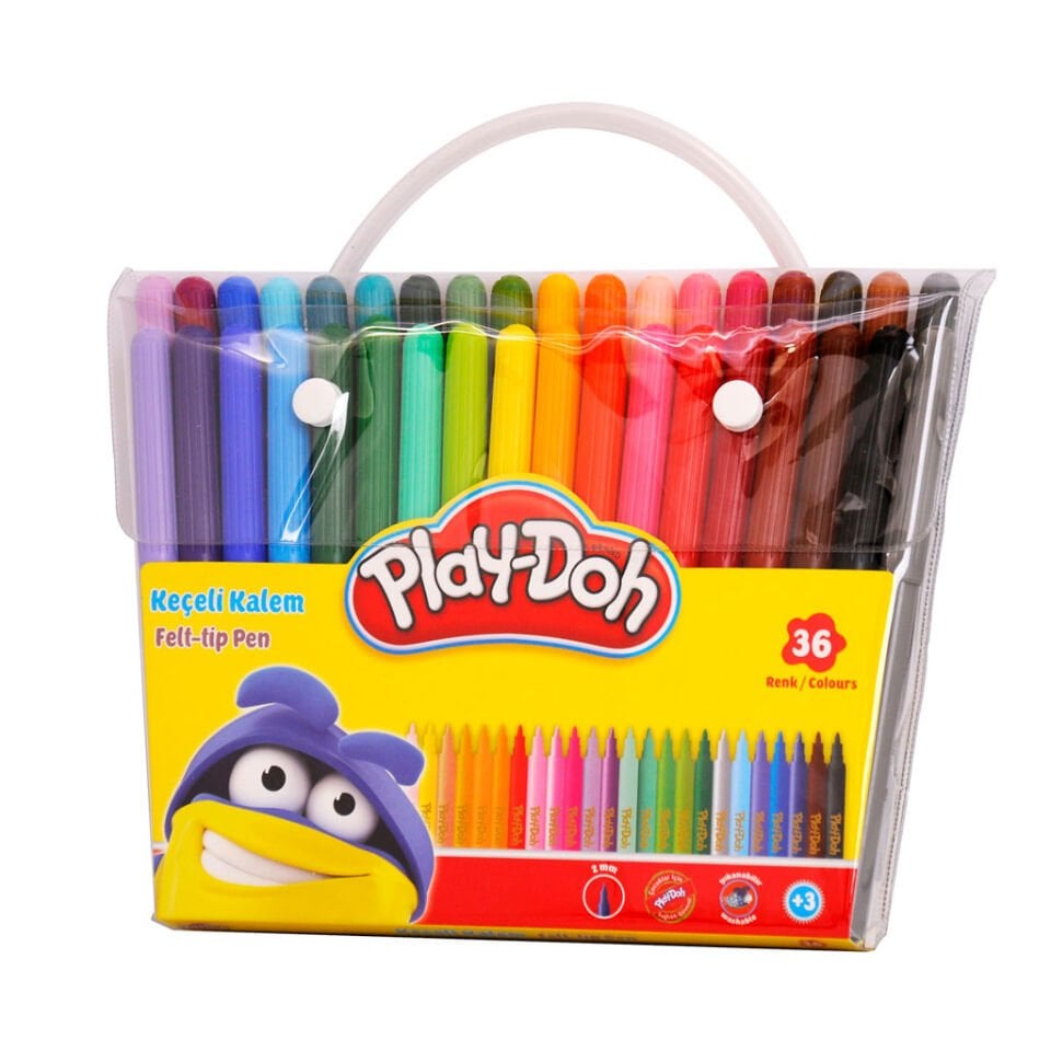 Play­Doh Play­Ke013 Keçeli Kalem 36 Renk Pvc  2mm