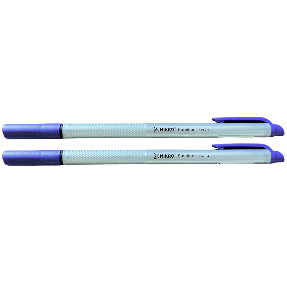 Mikro ZW297 Fineliner Kalem 04mm Mor 2'li