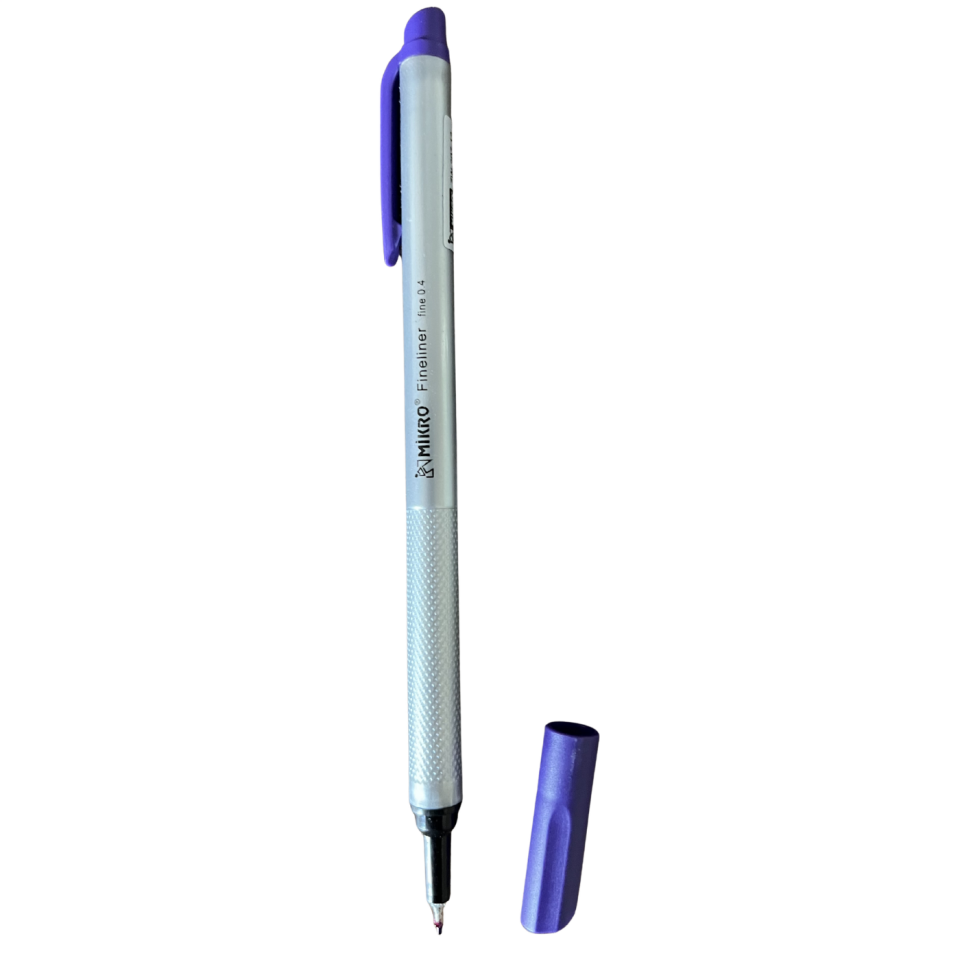 Mikro ZW297 Fineliner Kalem 04mm Mor 2'li