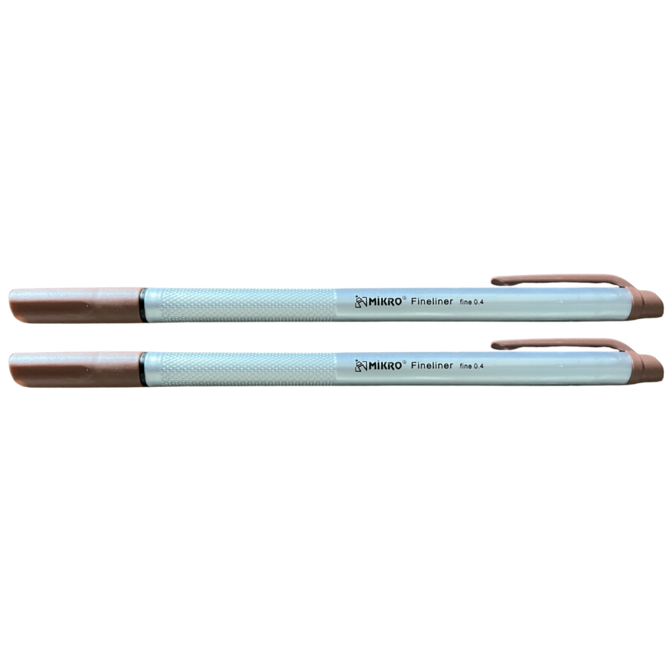 Mikro ZW297 Fineliner Kalem 04mm Kahverengi 2'li