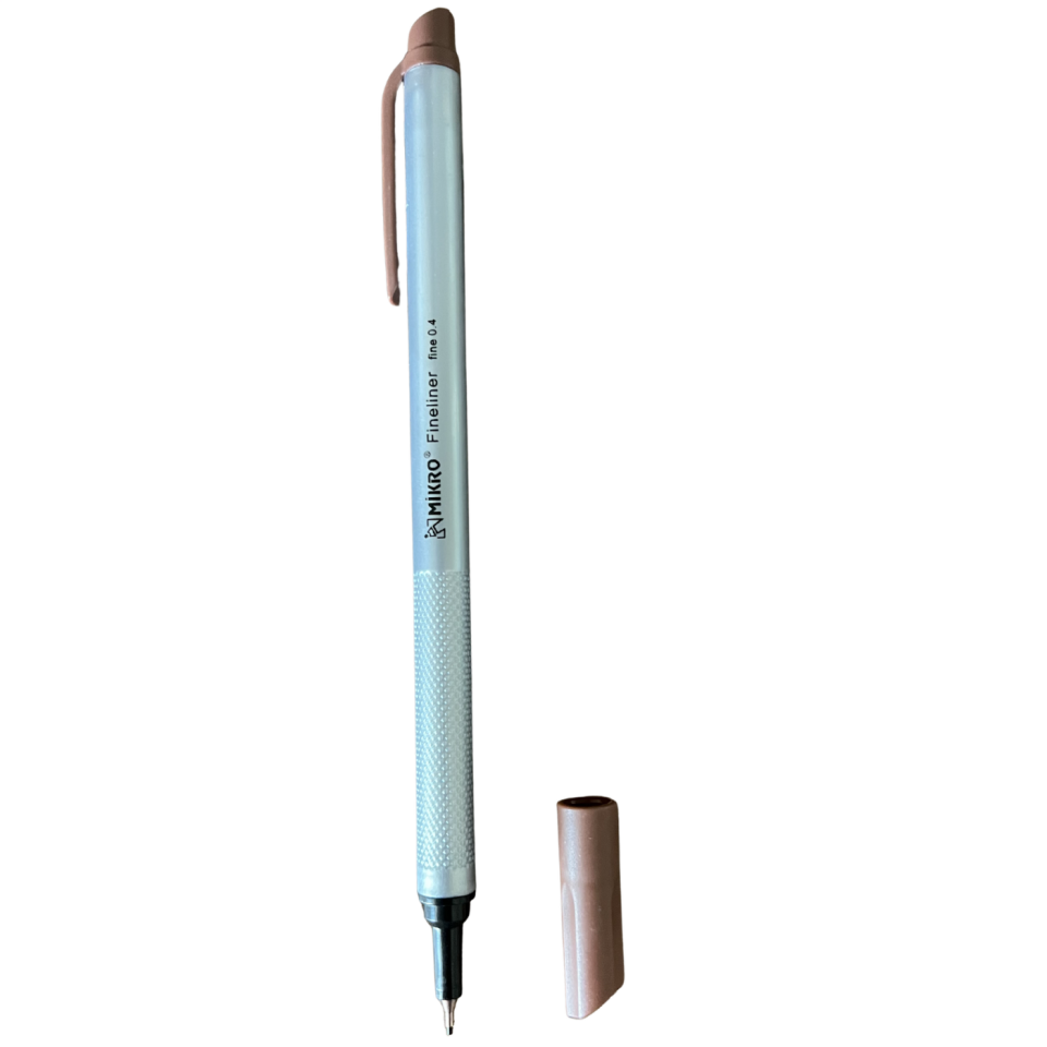 Mikro ZW297 Fineliner Kalem 04mm Kahverengi 2'li