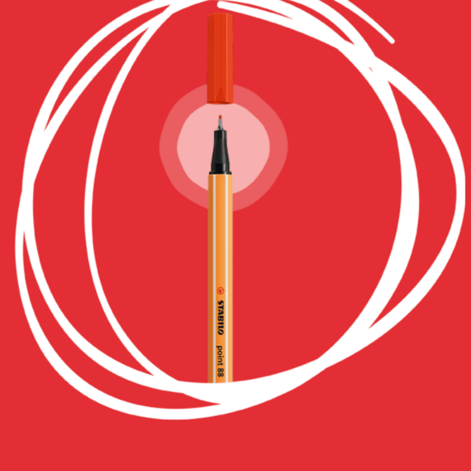 Stabilo Point 88 Keçeli Kalem 88­40  Kırmızı