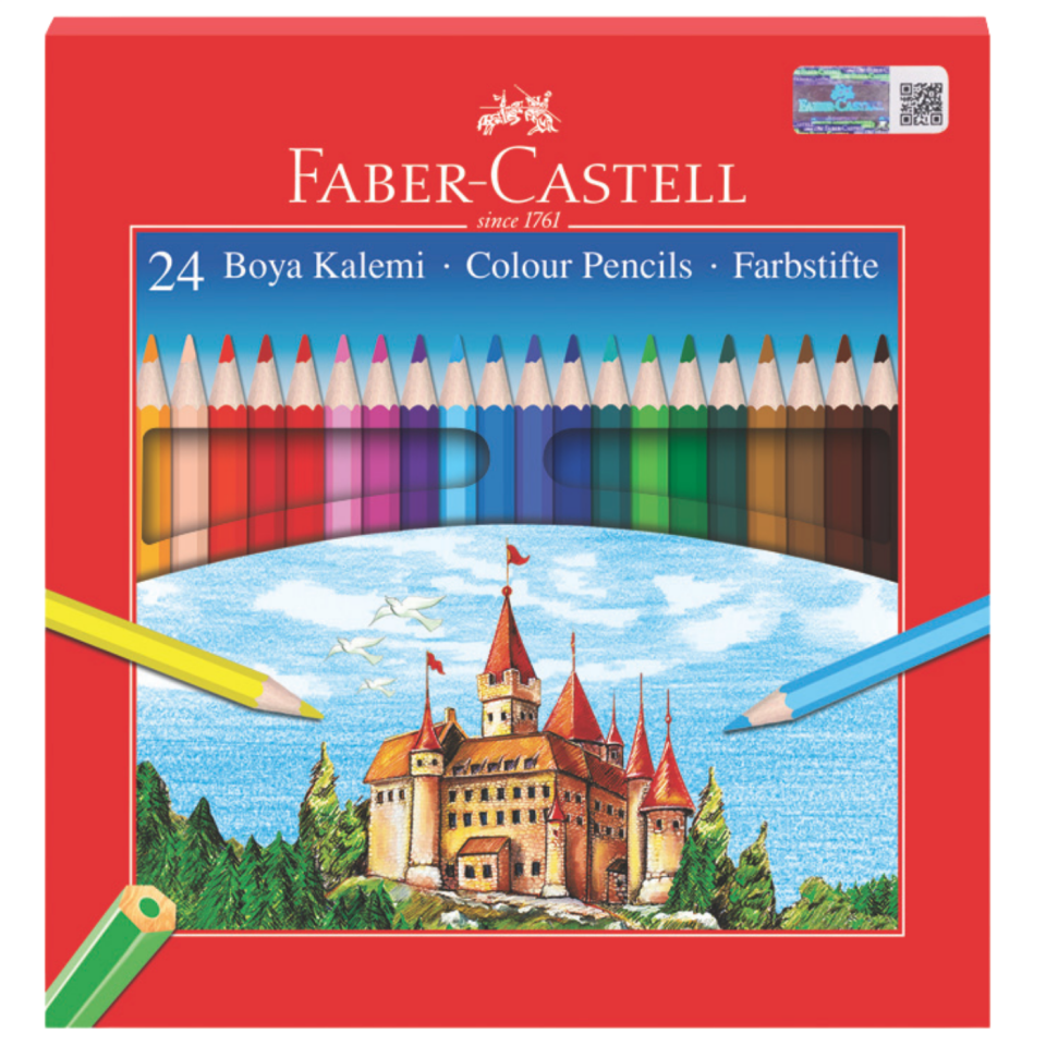 Faber Castell Kuruboya 24 Renk Tamboy Karton Kutu 116324