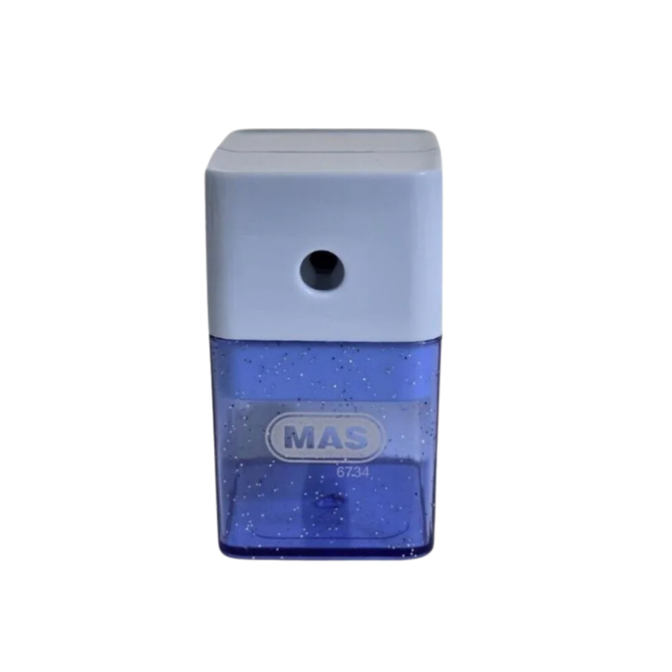 Mas 6734 Kalemtraş Kollu Masa Tipi  Plastik  Küçük  Mavi