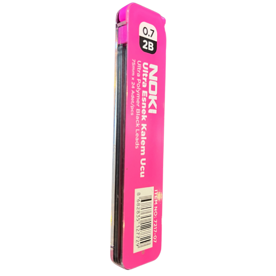 Noki 7217 Min 2B 75mm 24'lü Tüp 0.7mm Uç Pembe