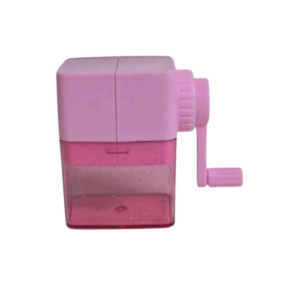 Mas 6734 Kalemtraş Kollu Masa Tipi Plastik Küçük Pembe