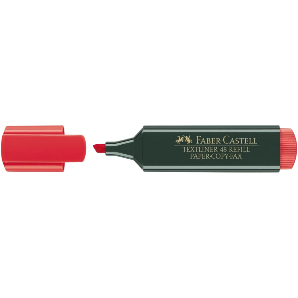 Faber Castell Fosforlu Kalem Mat Gövde Kırmızı 154821