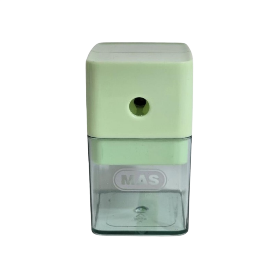 Mas 6734 Kalemtraş Kollu Masa Tipi Plastik Küçük Yeşil