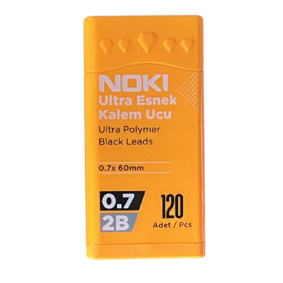Noki 7216 Min 0.7mm 2B 60mm 120’li Mekanik Kurşun Kalem Uç Mavi