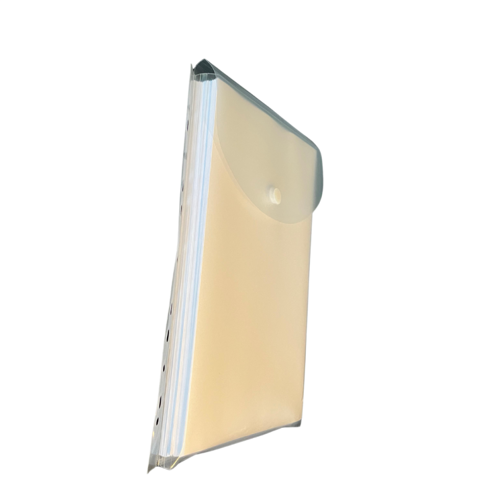 11 Delikli Körüklü  A4 Dosya Şeffaf