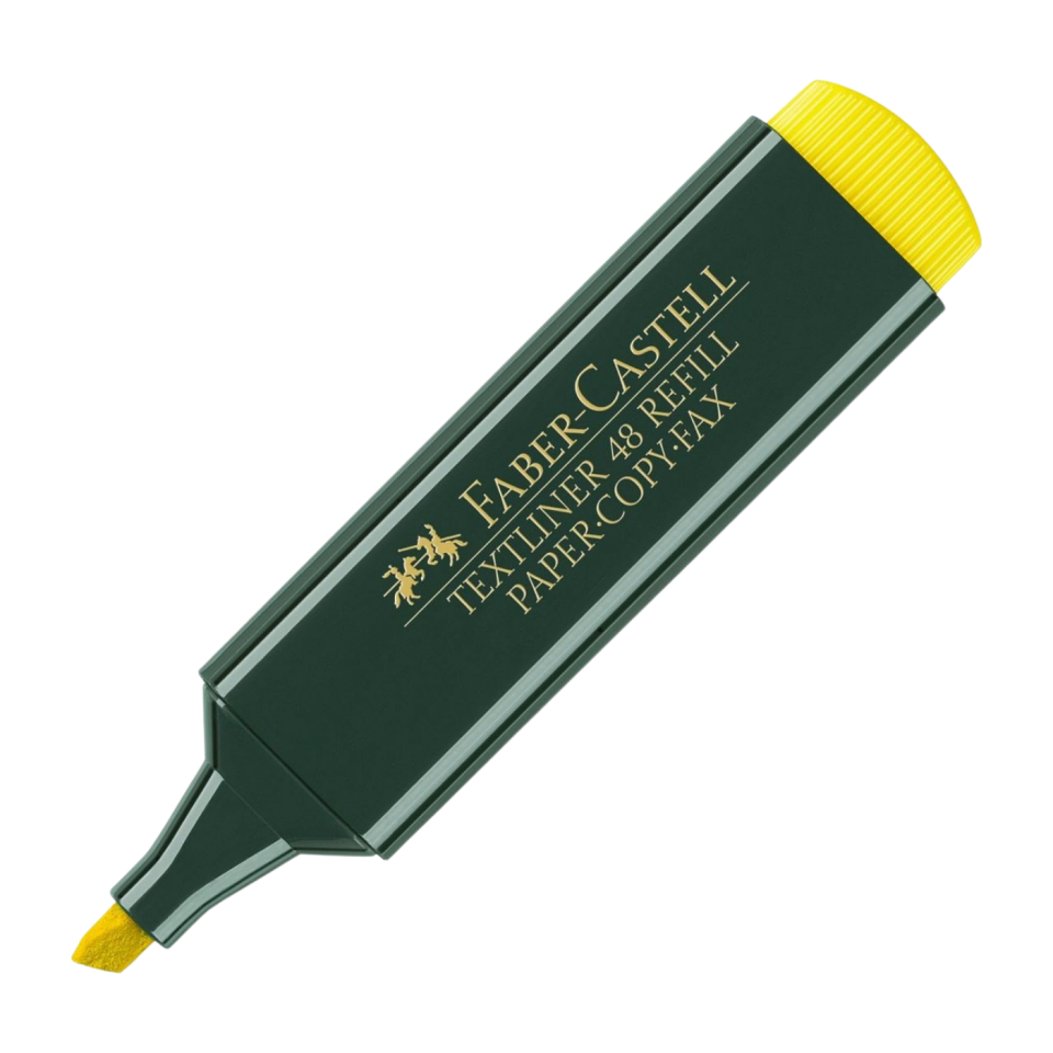 Faber Castell Fosforlu Kalem Mat Gövde Sarı 154807