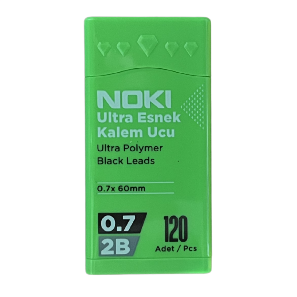 Noki 7216 Min 0.7mm 2B 60mm 120’li Mekanik Kurşun Kalem Uç Sarı