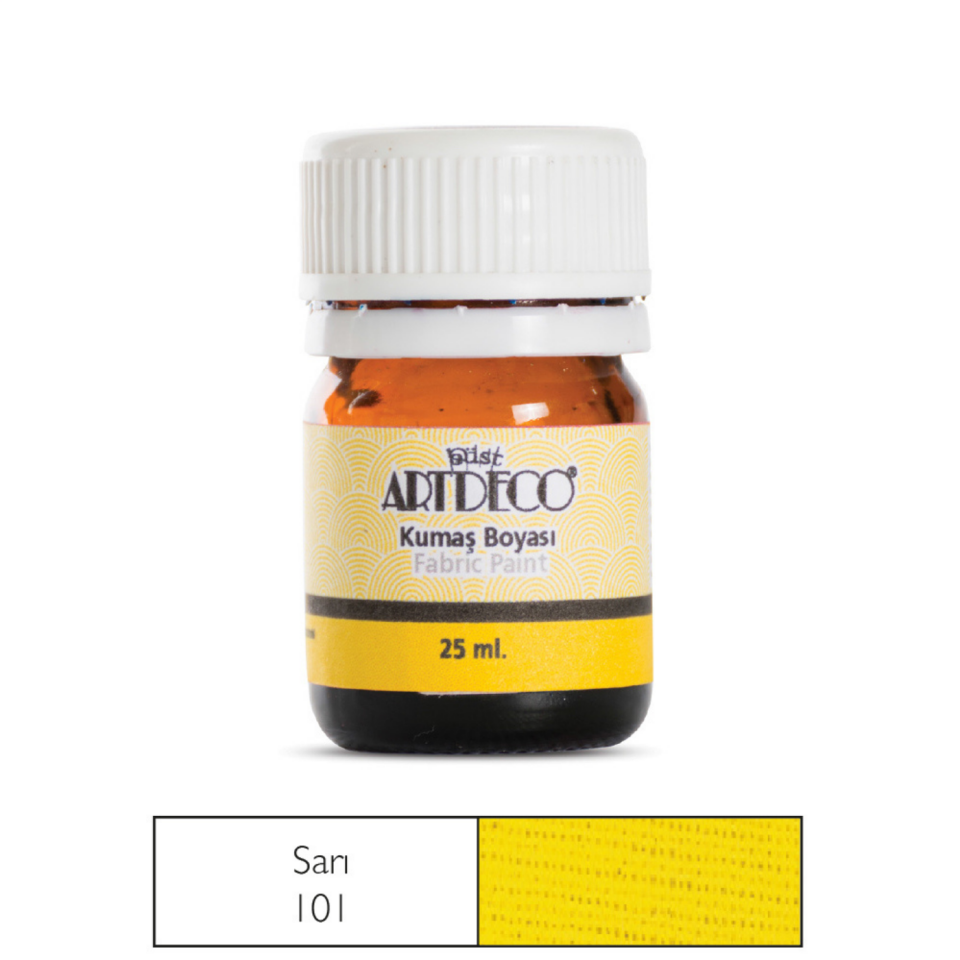  Artdeco 010A-101 Kumaş Boyası 25ml Sarı