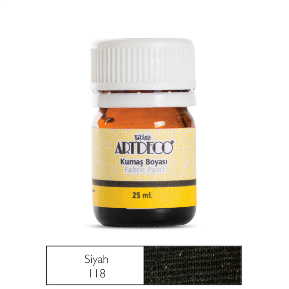 Artdeco 010A-118 Kumaş Boyası 25ml Siyah