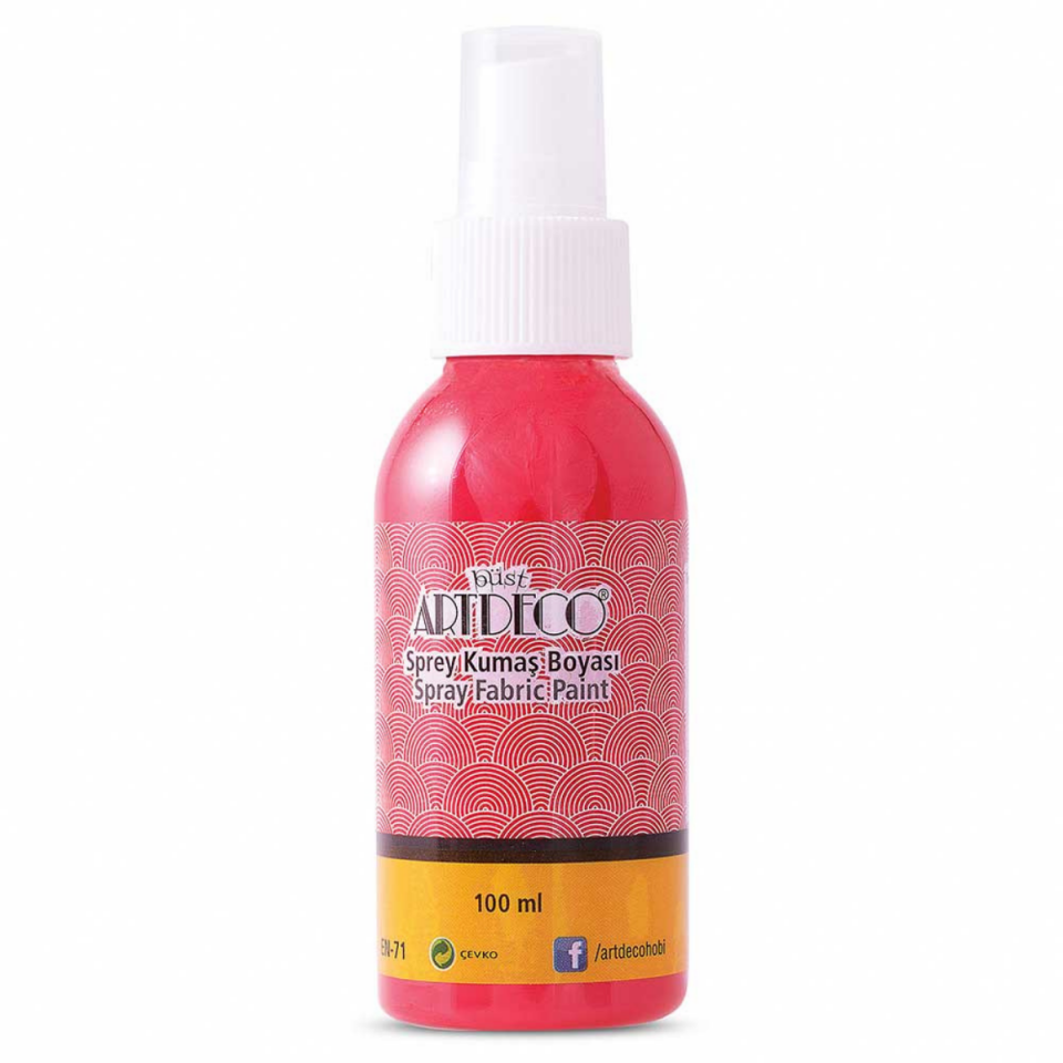  Artdeco 010D-1205 Sprey Kumaş Boyası 100Ml Kırmızı