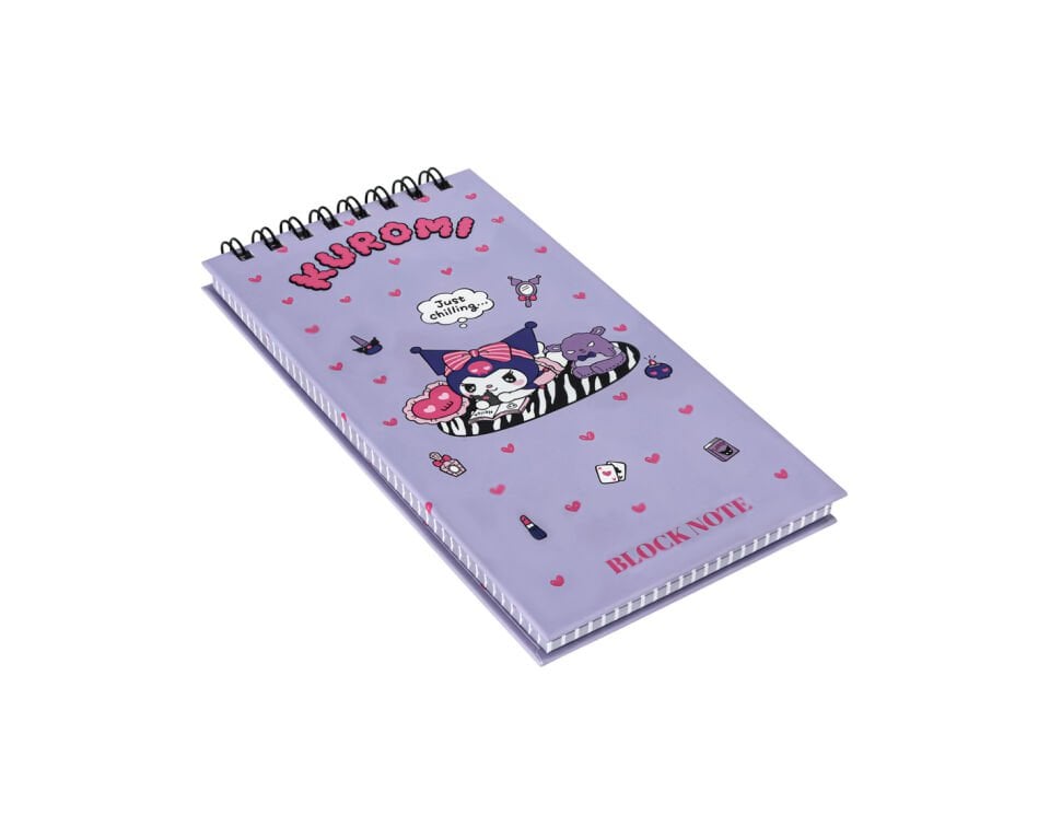 Hello Kitty Kuromi Temalı Spiralli Sert Kapaklı Bloknot 1684502-02