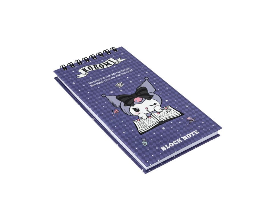 Hello Kitty Kuromi Temalı Spiralli Sert Kapaklı Bloknot 1684502-04