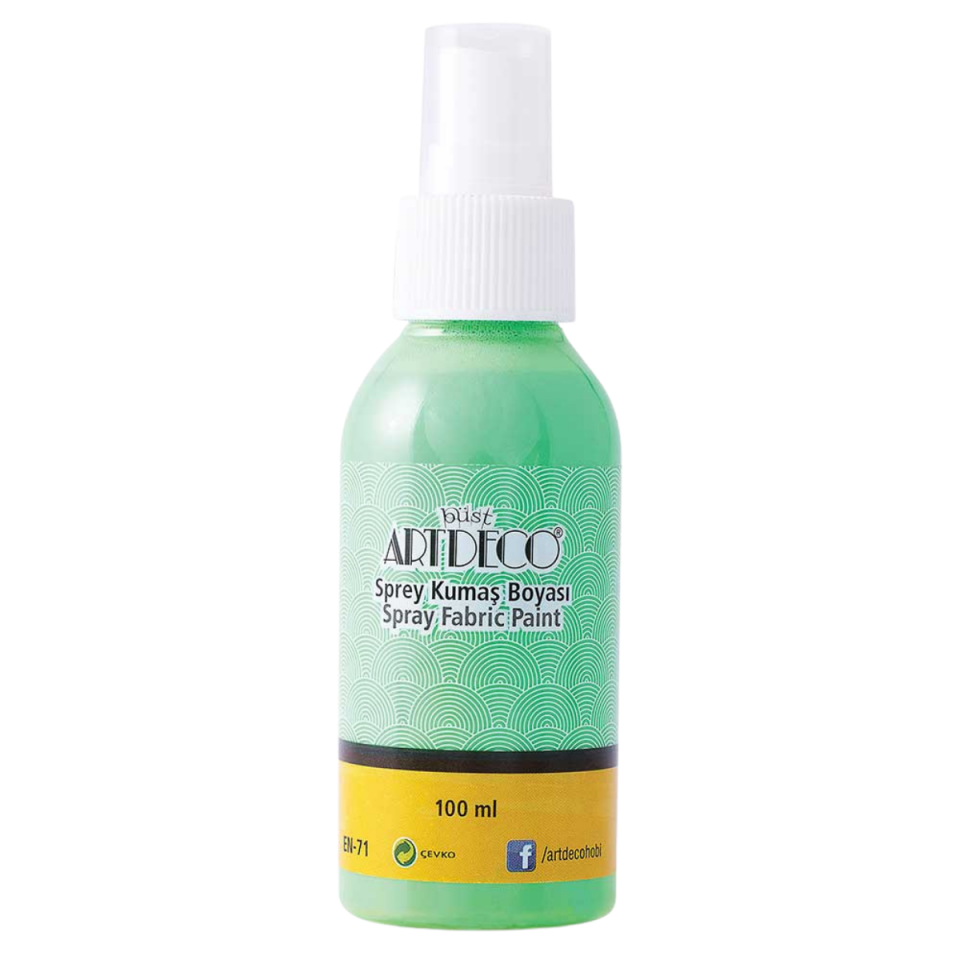  Artdeco 010D-1212 Sprey Kumaş Boyası 100Ml Açık Yeşil