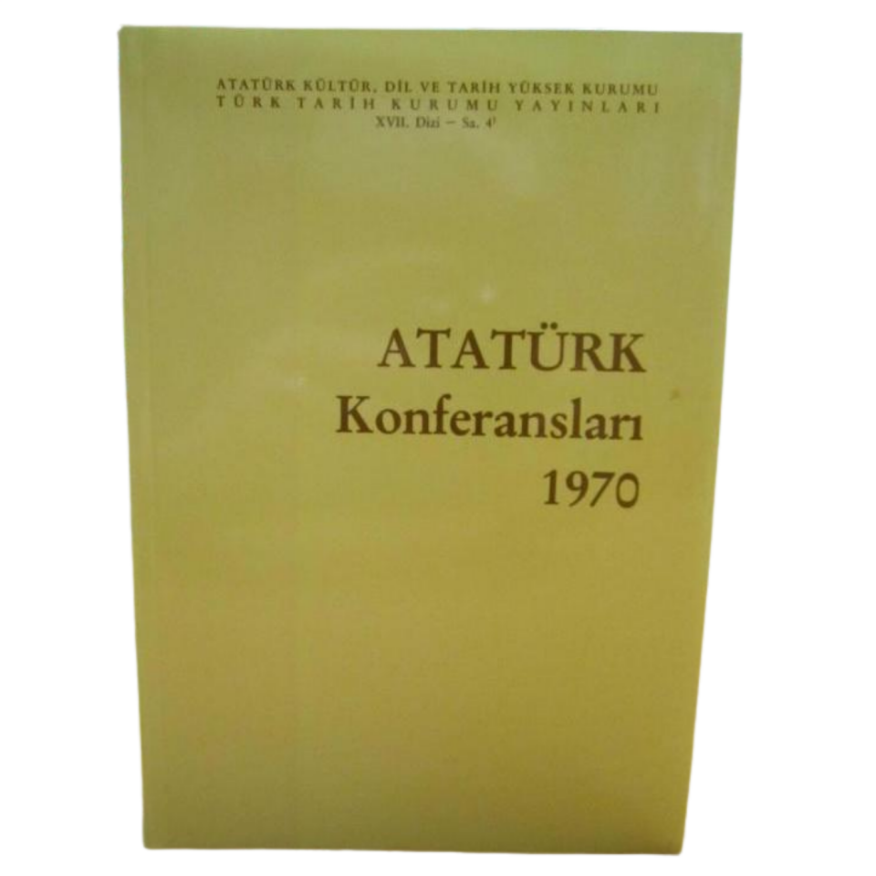 Atatürk Konferansları 1970 Cilt: 4