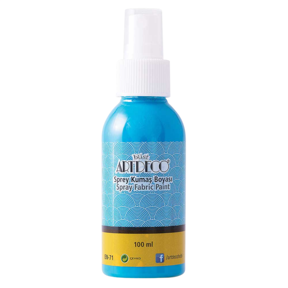  Artdeco 010D-1230 Sprey Kumaş Boyası 100Ml Turkuaz
