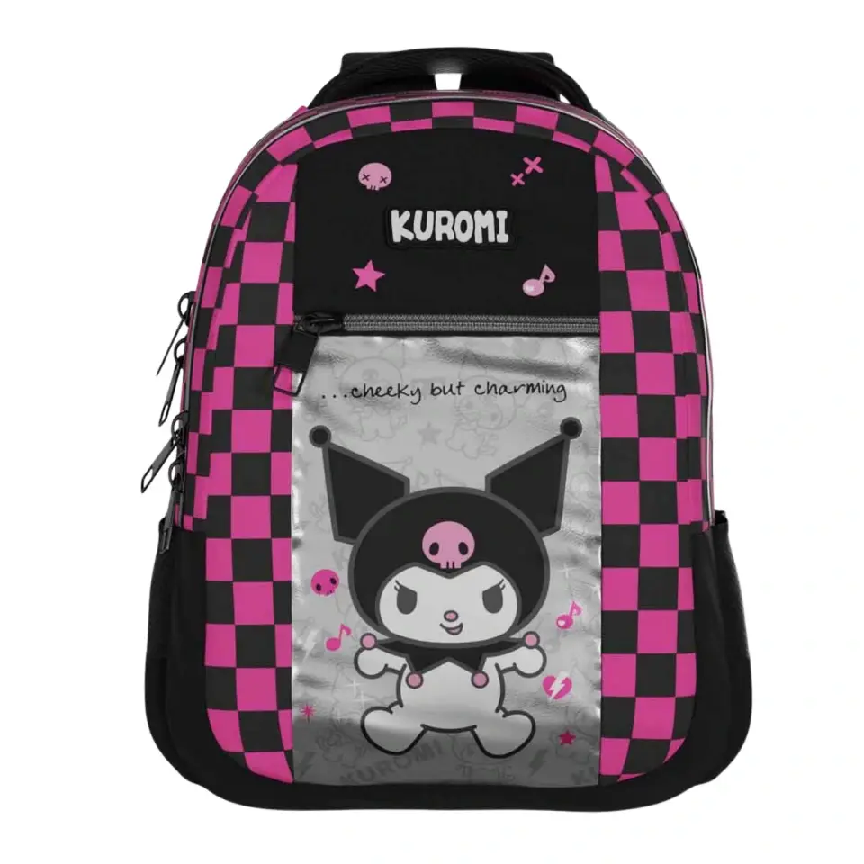 Kuromi Dama Desenli Okul Çantası 3176