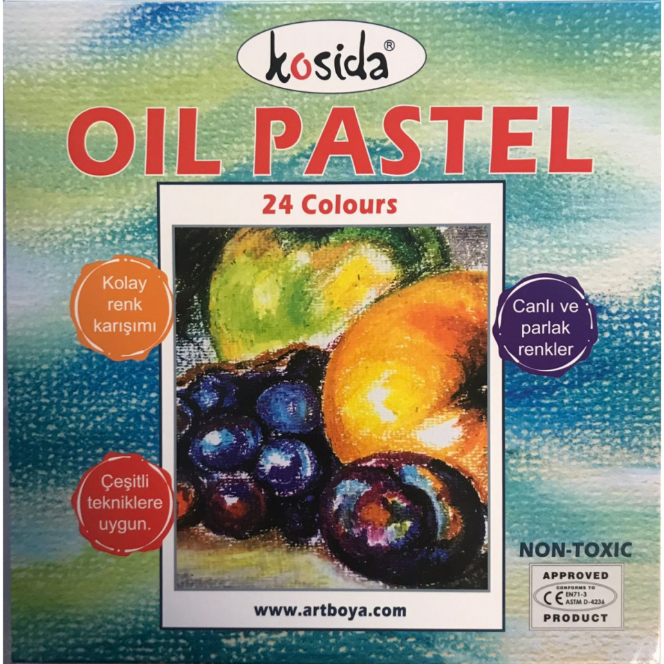 Kosida Yağlı Pastel Boya 24 Renk