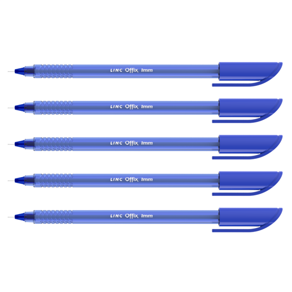 Linc Offix Tükenmez Kalem 1.0mm 5'li Set Siyah