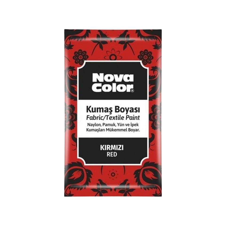  Nova Color Nc-901 Kumaş Boyasi Toz 12Gr Kırmızı
