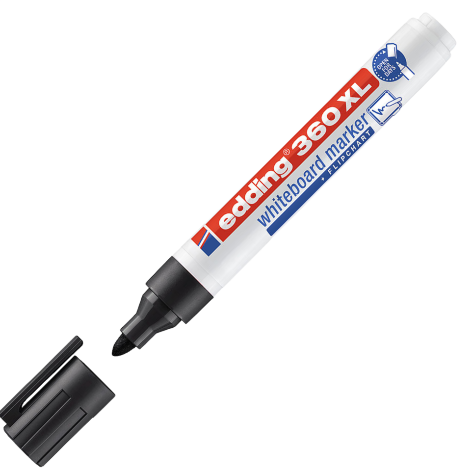 Edding Beyaz Tahta Kalemi 360 XL-001 Siyah