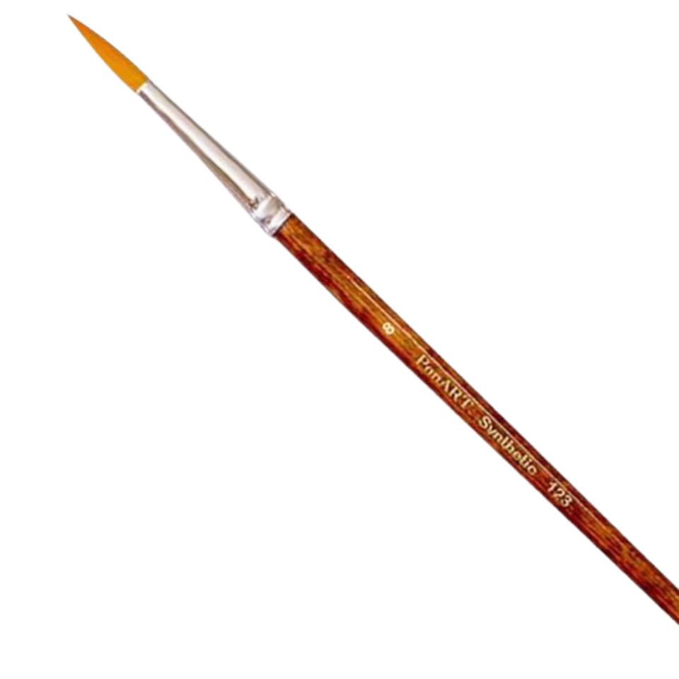 PonART 123P-8 Sentetik Yuvarlak Fırça