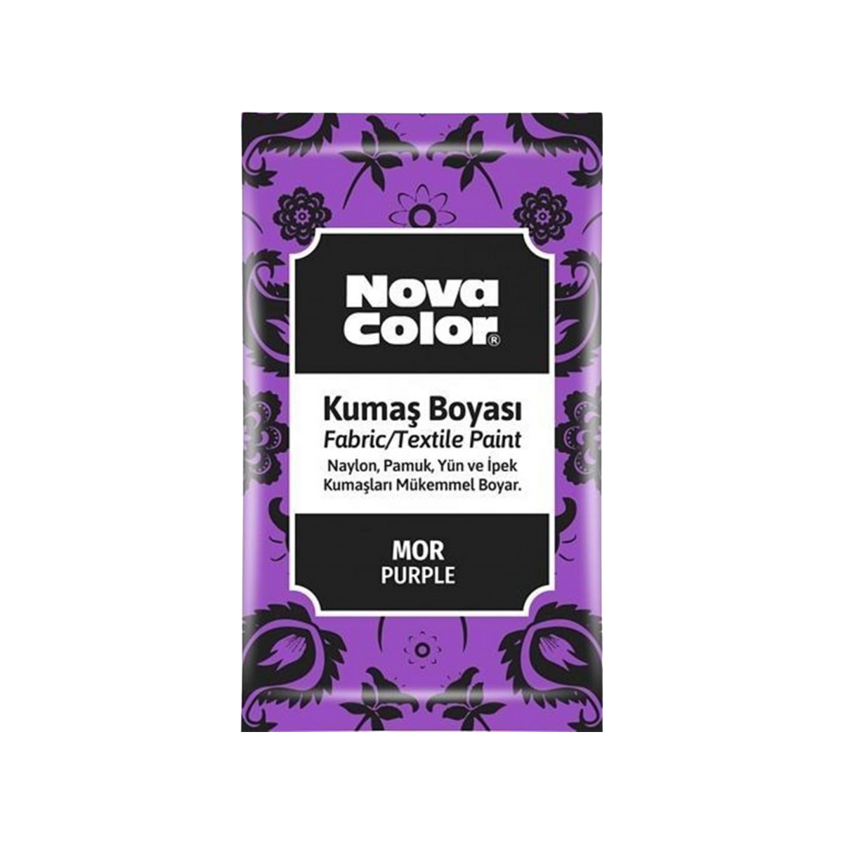   Nova Color Nc-907 Kumaş Boyasi Toz 12Gr Mor