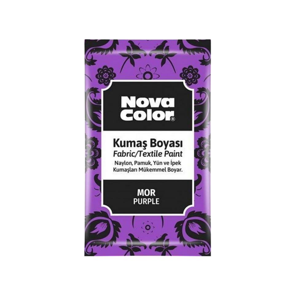   Nova Color Nc-907 Kumaş Boyasi Toz 12Gr Mor