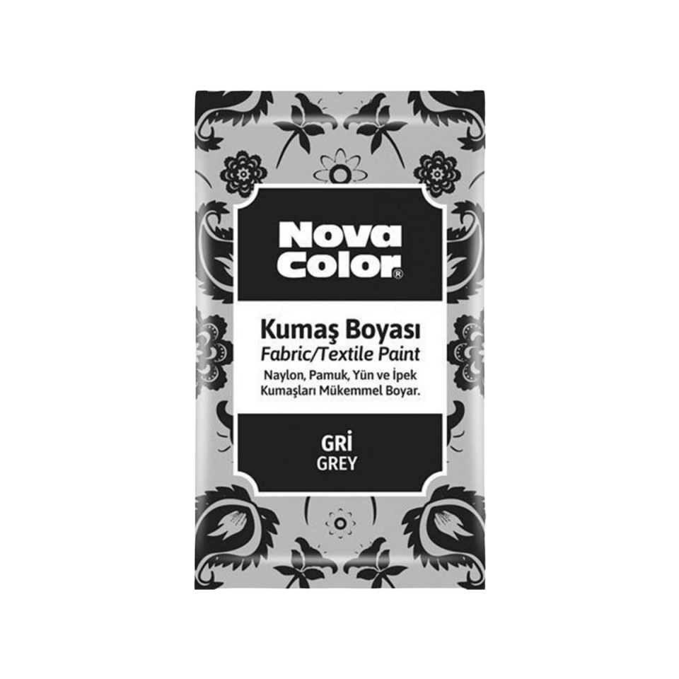  Nova Color Nc-908 Kumaş Boyasi Toz 12Gr Gri