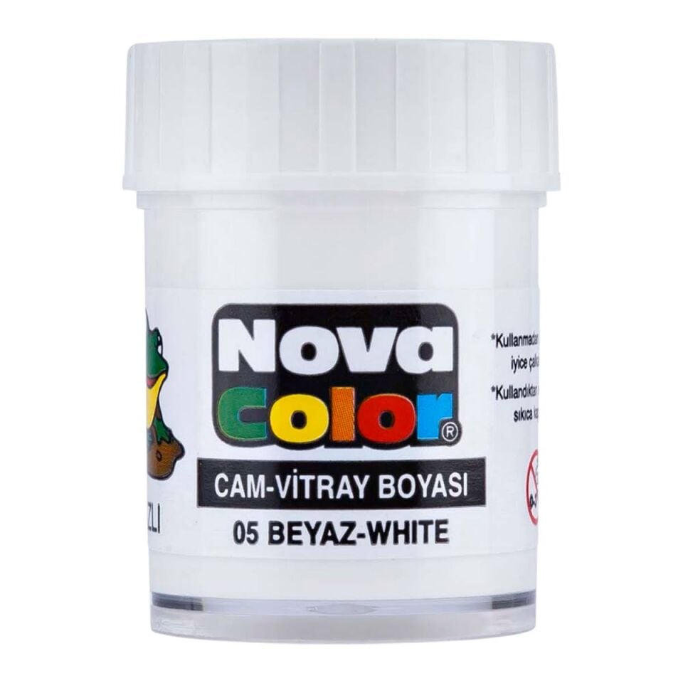 Nova Color Nc-153 Su Bazlı Cam Boyası Beyaz