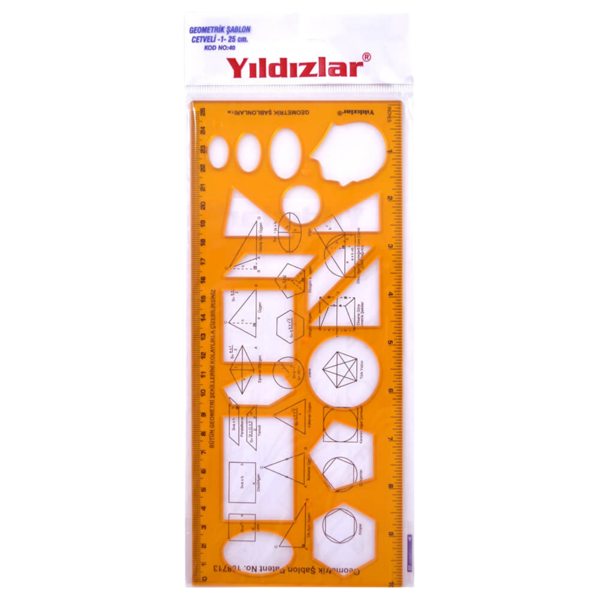  Yıldızlar Kod:040 Geometrik Şablon