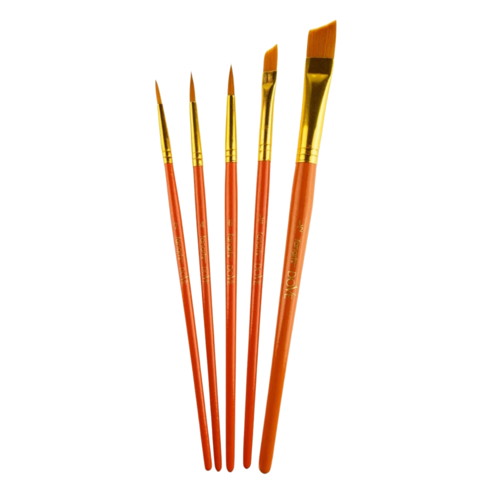 Fanart Academy 500 Seri Fırça Seti  No:2  5'li  7500  S2