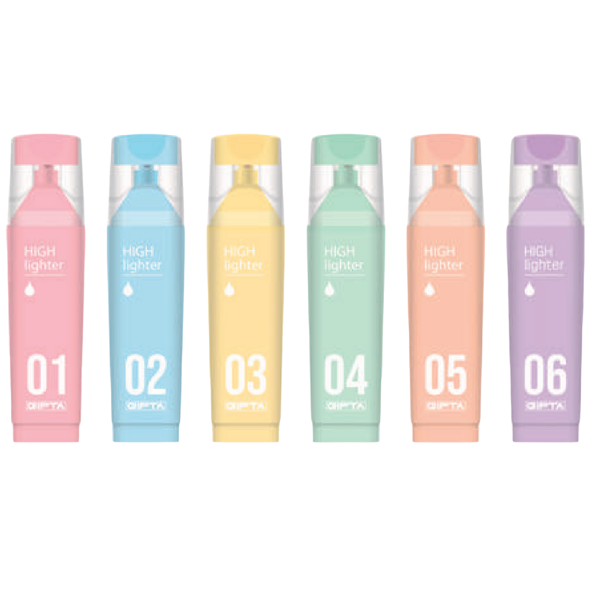 Gıpta 1559 Fosforlu Markor Macaron Pastel Renkler