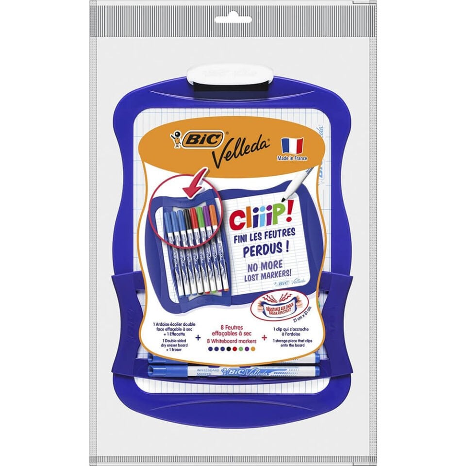 Bic Mini Beyaz Tahta+8 Kalem 1721+Silgi  967444