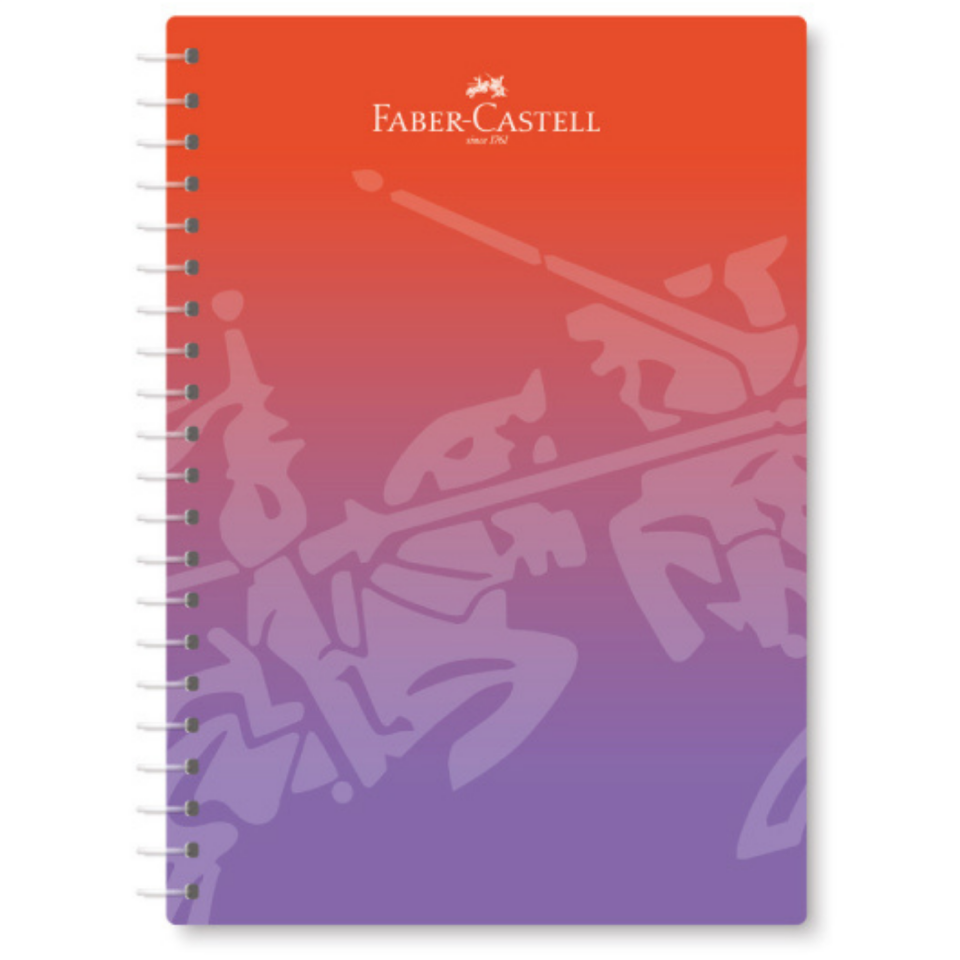 Faber Castell Spiralli PP Kapak Flow Defter 100 Yaprak  Çizgili 050301