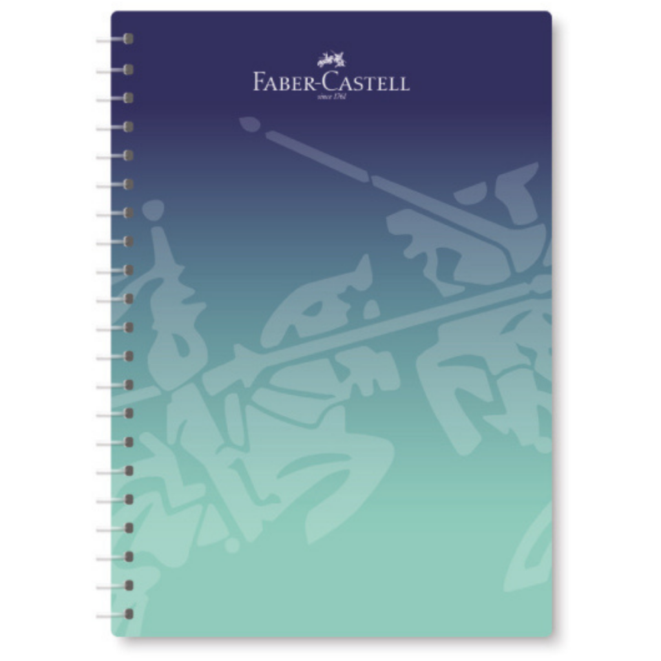Faber Castell Spiralli PP Kapak Flow Defter 100 Yaprak  Çizgili 050302